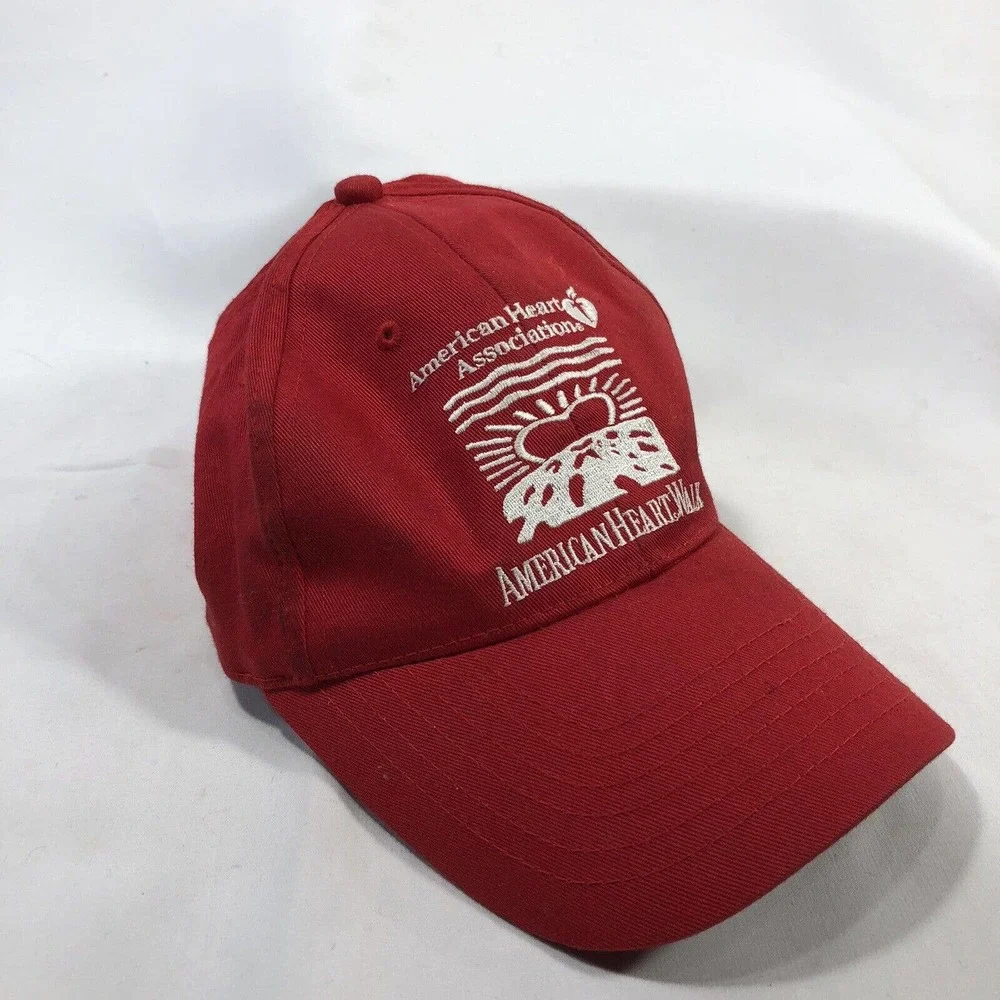American Heart Association Heart Walk Hat Cap Snapback Red Fighting Back OSFM